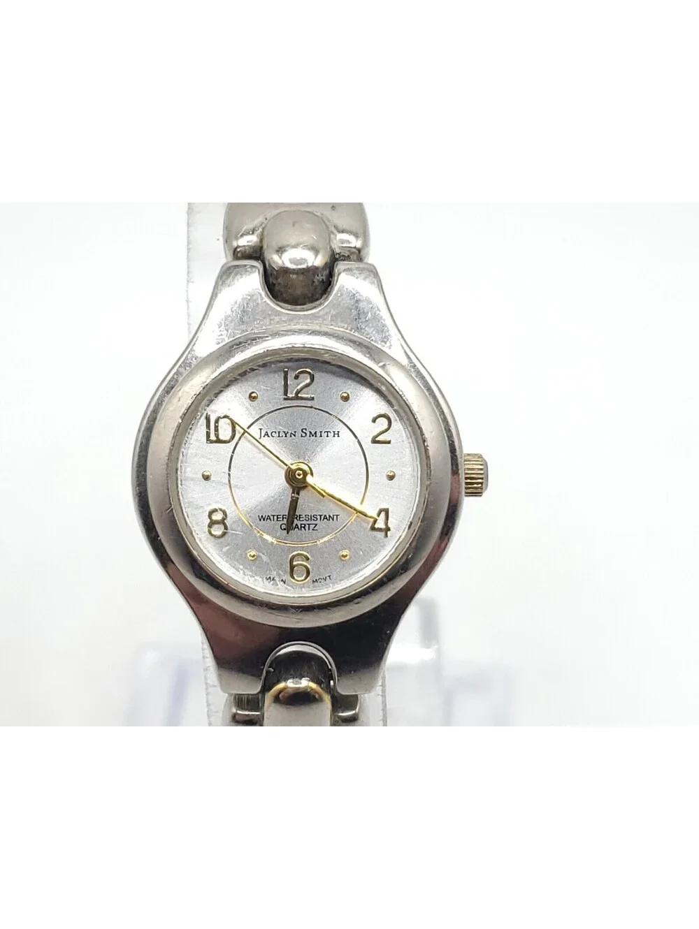 Jaclyn Smith Womens Watch New Battery Silver Tone 22mm